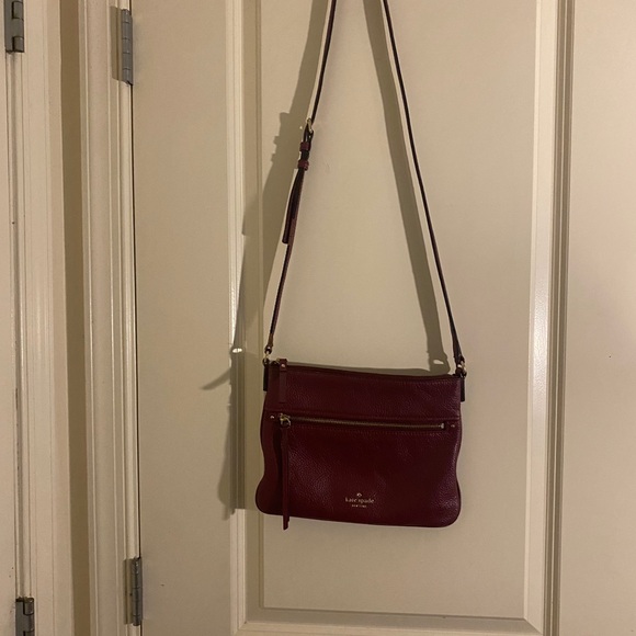 Kate Spade Burgundy purse - Picture 2 of 16